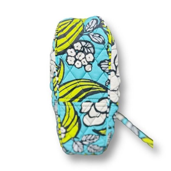 Vera Bradley Blue Floral Crossbody Bag Small Quilted Cotton Adjustable Strap - Picture 5 of 12